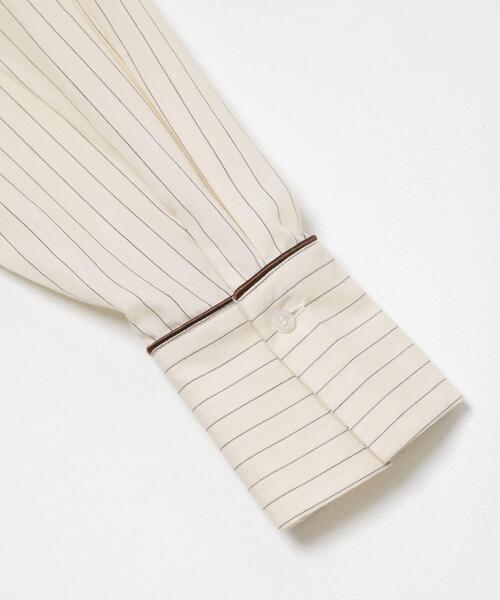 KBF(ケイビーエフ)の「ストライプBIGシャツ(シャツ/ブラウス・レディース・ブラウン/アイボリー・ONE)」の16枚目の写真