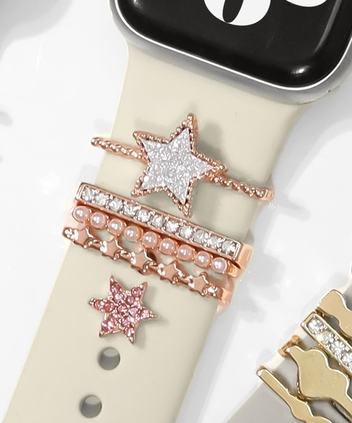 Urban Coral(アーバンコーラル)の「Apple Watch Band / アップルウォッチ チャーム アクセサリー / Urban Coral(デジタル腕時計・レディース・B/G/K/A/J/C/E/F・FREE)」の1枚目の写真