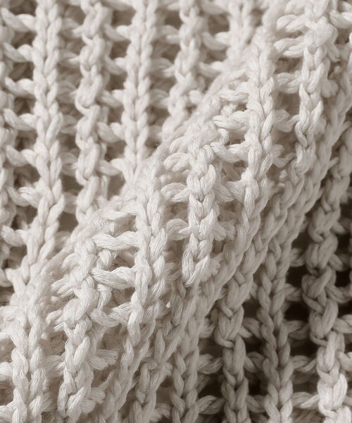 Demi-Luxe BEAMS（デミルクス ビームス）の「3ゲージ コットン メッシュ カーディガン（カーディガン/ボレロ・レディース・ライトブラウン/ホワイト系その他6・ONE SIZE）」の5枚目の写真