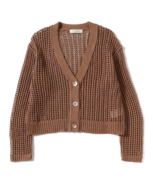 Demi-Luxe BEAMS（デミルクス ビームス）の「3ゲージ コットン メッシュ カーディガン（カーディガン/ボレロ・レディース・ライトブラウン/ホワイト系その他6・ONE SIZE）」の6枚目の写真