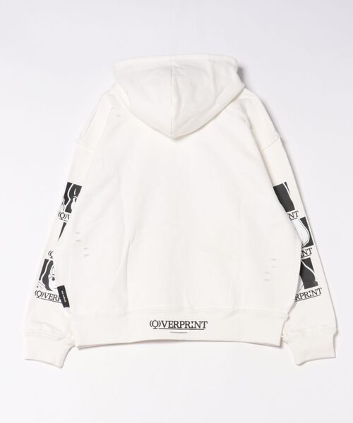 over print(オーバープリント)の「overprint/オーバープリント/SIGNBOARD Hoodie 7th Anniversary(パーカー・レディース・ホワイト/ブラック・L/S/M/2XL/XL)」の11枚目の写真