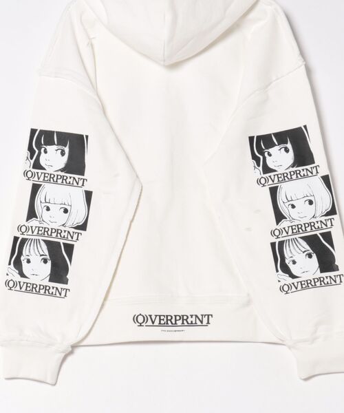 over print(オーバープリント)の「overprint/オーバープリント/SIGNBOARD Hoodie 7th Anniversary(パーカー・レディース・ホワイト/ブラック・L/S/M/2XL/XL)」の12枚目の写真