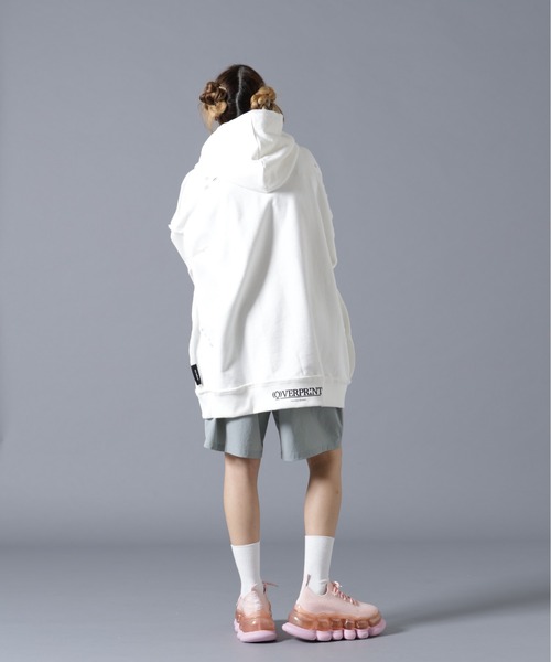 over print(オーバープリント)の「overprint/オーバープリント/SIGNBOARD Hoodie 7th Anniversary(パーカー・レディース・ホワイト/ブラック・L/S/M/2XL/XL)」の9枚目の写真