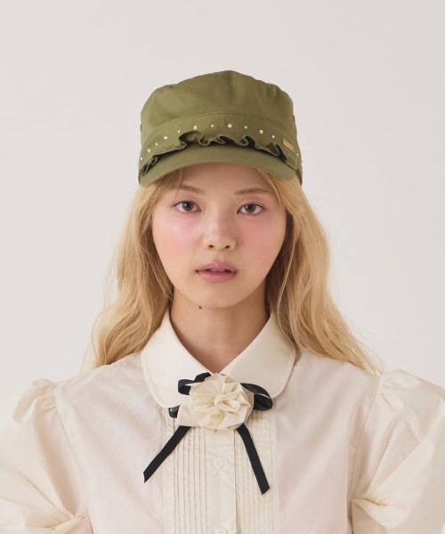 kaorinomori（カオリノモリ）の「kaorinomori  リオンドゴール / カオリノモリ（キャップ・レディース・ピンク/モスグリーン/ネイビー・FREE）」の5枚目の写真