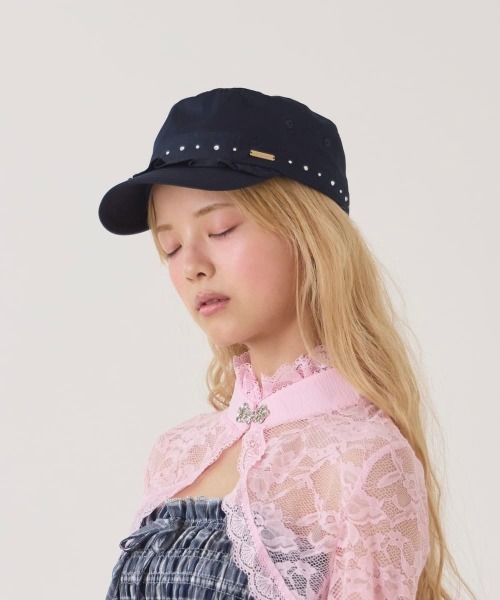 kaorinomori（カオリノモリ）の「kaorinomori  リオンドゴール / カオリノモリ（キャップ・レディース・ピンク/モスグリーン/ネイビー・FREE）」の10枚目の写真