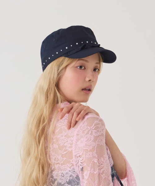 kaorinomori（カオリノモリ）の「kaorinomori  リオンドゴール / カオリノモリ（キャップ・レディース・ピンク/モスグリーン/ネイビー・FREE）」の11枚目の写真