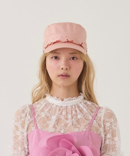 kaorinomori（カオリノモリ）の「kaorinomori  リオンドゴール / カオリノモリ（キャップ・レディース・ピンク/モスグリーン/ネイビー・FREE）」の20枚目の写真