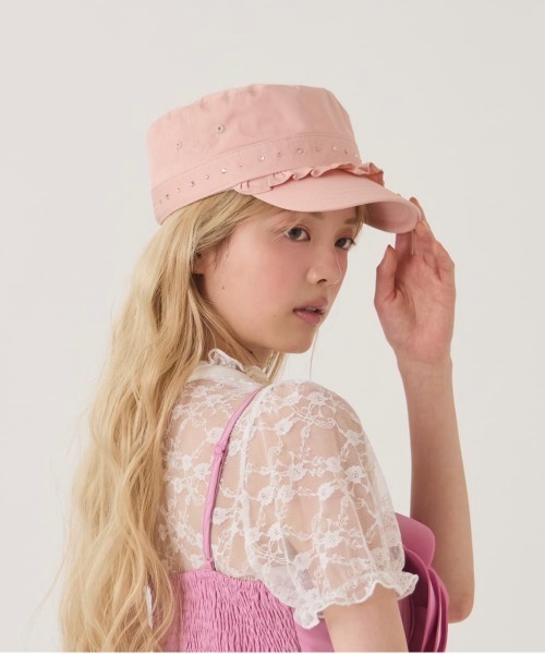 kaorinomori（カオリノモリ）の「kaorinomori  リオンドゴール / カオリノモリ（キャップ・レディース・ピンク/モスグリーン/ネイビー・FREE）」の21枚目の写真