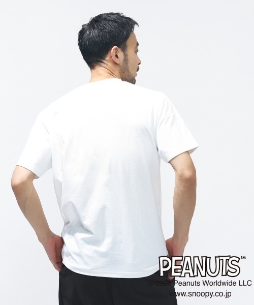 PEANUTS（ピーナッツ）の「ピーナッツ  UVカットドライグラフィックTシャツ JOE COOL（Tシャツ/カットソー・メンズ・ネイビー/ホワイト/ブラック・LL/L/M/S/3L）」の8枚目の写真