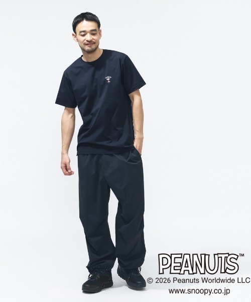 PEANUTS（ピーナッツ）の「ピーナッツ  UVカットドライグラフィックTシャツ JOE COOL（Tシャツ/カットソー・メンズ・ネイビー/ホワイト/ブラック・LL/L/M/S/3L）」の6枚目の写真