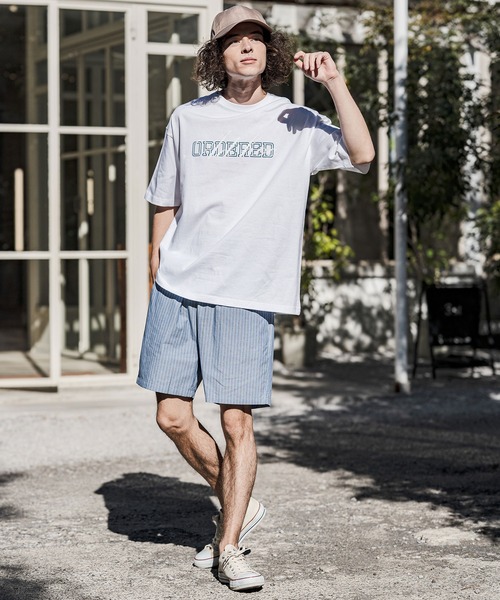 CAMBIO（カンビオ）の「mt10258-ビッグシルエットプリントT（ORDERED） Tシャツ(2601123MCB)（Tシャツ/カットソー・メンズ・ホワイト/ブラック/グレー・S/M/L/XL）」の6枚目の写真