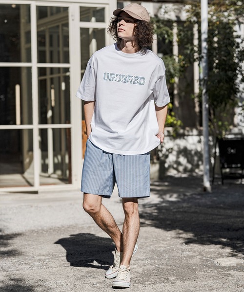 CAMBIO（カンビオ）の「mt10258-ビッグシルエットプリントT（ORDERED） Tシャツ(2601123MCB)（Tシャツ/カットソー・メンズ・ホワイト/ブラック/グレー・S/M/L/XL）」の7枚目の写真