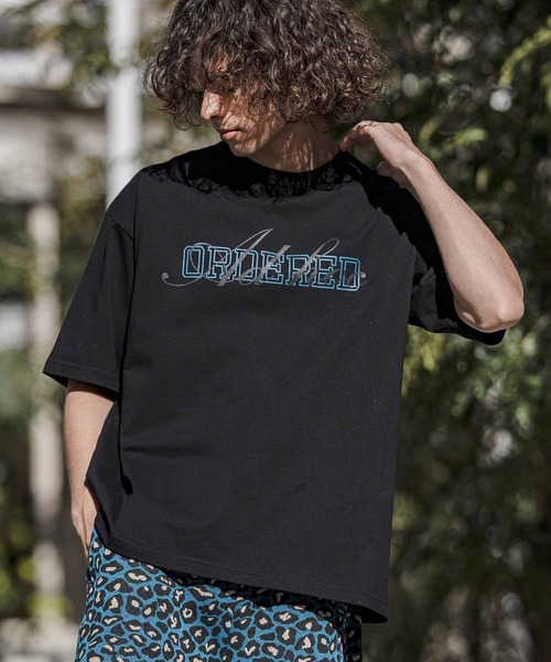 CAMBIO（カンビオ）の「mt10258-ビッグシルエットプリントT（ORDERED） Tシャツ(2601123MCB)（Tシャツ/カットソー・メンズ・ホワイト/ブラック/グレー・S/M/L/XL）」の8枚目の写真