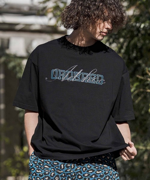 CAMBIO（カンビオ）の「mt10258-ビッグシルエットプリントT（ORDERED） Tシャツ(2601123MCB)（Tシャツ/カットソー・メンズ・ホワイト/ブラック/グレー・S/M/L/XL）」の9枚目の写真