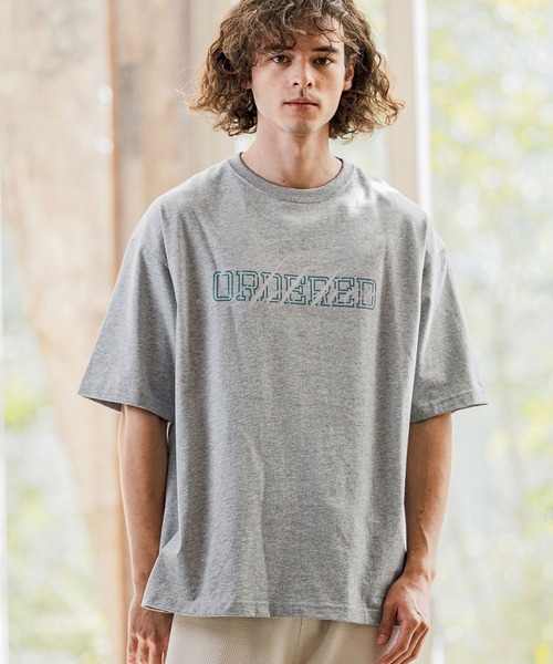 CAMBIO（カンビオ）の「mt10258-ビッグシルエットプリントT（ORDERED） Tシャツ(2601123MCB)（Tシャツ/カットソー・メンズ・ホワイト/ブラック/グレー・S/M/L/XL）」の12枚目の写真