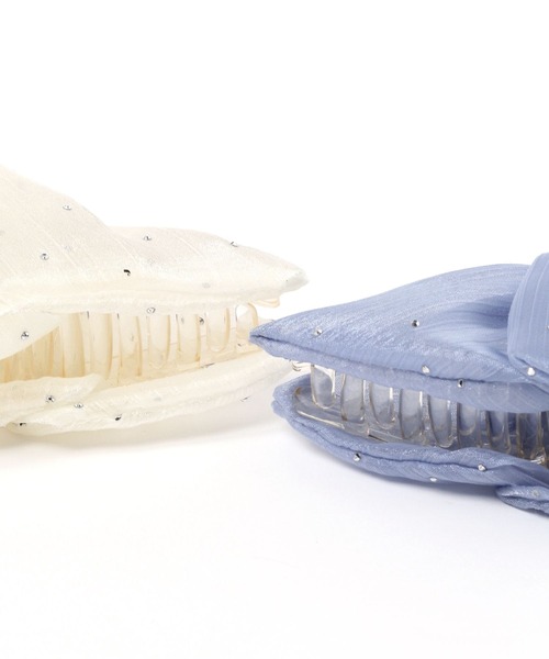 LAKOLE（ラコレ）の「プチビジューシアーバンスクリップ / 644588（バレッタ/ヘアクリップ・レディース・ブラック/ブルー・FREE）」の7枚目の写真