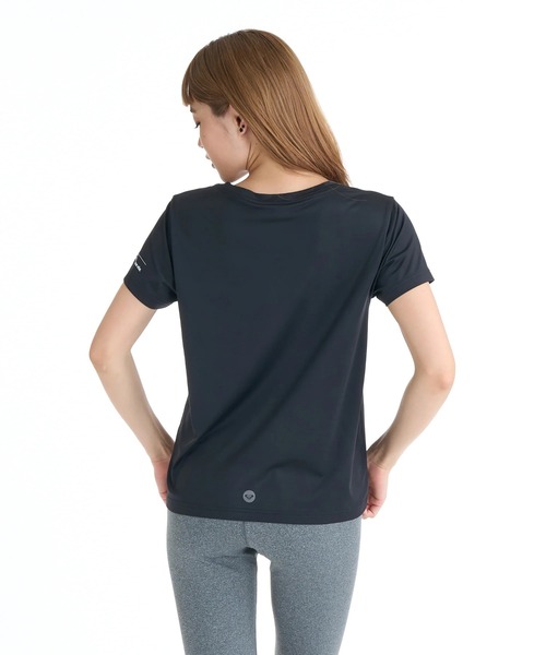 ROXY(ロキシー)の「ROXY ウィメンズ FITNESS FLOW MODE Tシャツ 【2026年春夏モデル】/ロキシーUVカット速乾ワンポイントロゴ半袖Tシャツ(Tシャツ/カットソー・レディース・ブラック/グレー/ミント/ホワイト・LARGE/MEDIUM)」の8枚目の写真