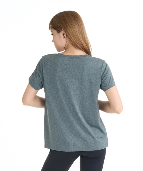 ROXY(ロキシー)の「ROXY ウィメンズ FITNESS FLOW MODE Tシャツ 【2026年春夏モデル】/ロキシーUVカット速乾ワンポイントロゴ半袖Tシャツ(Tシャツ/カットソー・レディース・ブラック/グレー/ミント/ホワイト・LARGE/MEDIUM)」の10枚目の写真
