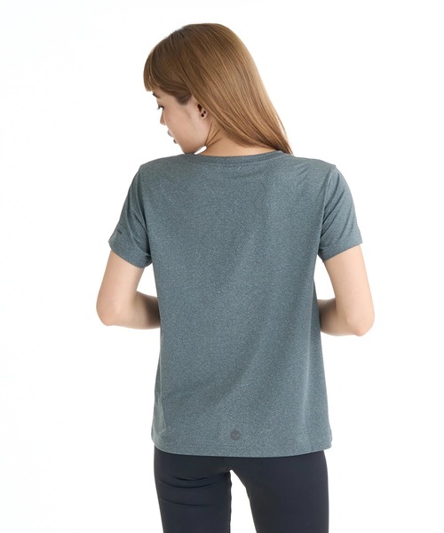 ROXY(ロキシー)の「ROXY ウィメンズ FITNESS FLOW MODE Tシャツ 【2026年春夏モデル】/ロキシーUVカット速乾ワンポイントロゴ半袖Tシャツ(Tシャツ/カットソー・レディース・ブラック/グレー/ミント/ホワイト・LARGE/MEDIUM)」の19枚目の写真
