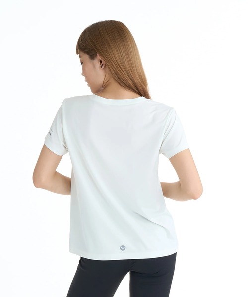 ROXY(ロキシー)の「ROXY ウィメンズ FITNESS FLOW MODE Tシャツ 【2026年春夏モデル】/ロキシーUVカット速乾ワンポイントロゴ半袖Tシャツ(Tシャツ/カットソー・レディース・ブラック/グレー/ミント/ホワイト・LARGE/MEDIUM)」の18枚目の写真