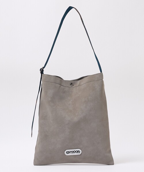 OUTDOOR PRODUCTS(アウトドアプロダクツ)の「【OUTDOOR PRODUCTS】Jacquard Tape Tote ロゴテープ 縦型トートバッグ(トートバッグ・レディース・アイボリー/ブラック/グレー・フリー)」の8枚目の写真