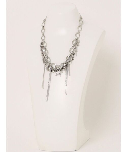 jouetie（ジュエティ）の「スターモチーフビジューネックレス（ネックレス・レディース・シルバー・FREE）」の5枚目の写真