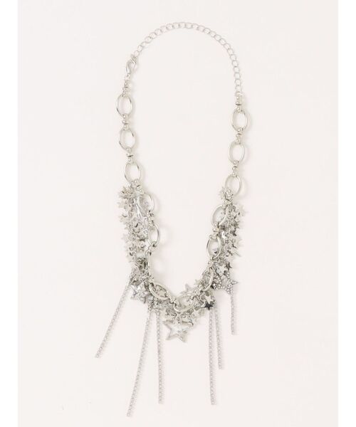 jouetie（ジュエティ）の「スターモチーフビジューネックレス（ネックレス・レディース・シルバー・FREE）」の4枚目の写真