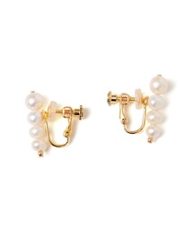 SHIPS | ライン 淡水 パール イヤリング(イヤリング)