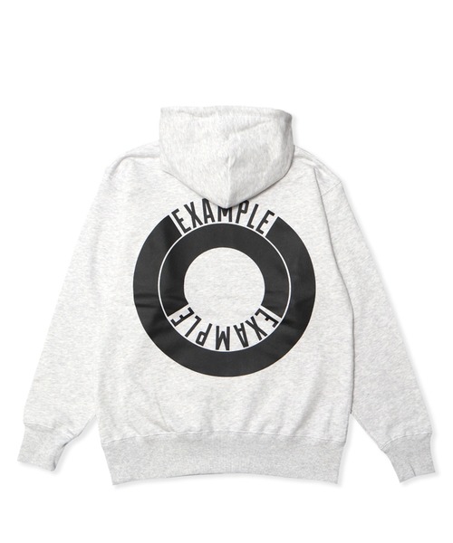 EXAMPLE(エグザンプル)の「EXAMPLE ROUND LOGO HOODIE(パーカー・メンズ・ネイビー/ブラック/アッシュ・XXL/XL/L/M)」の3枚目の写真