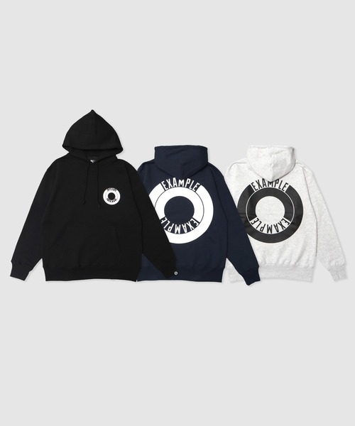 EXAMPLE(エグザンプル)の「EXAMPLE ROUND LOGO HOODIE(パーカー・メンズ・ネイビー/ブラック/アッシュ・XXL/XL/L/M)」の11枚目の写真