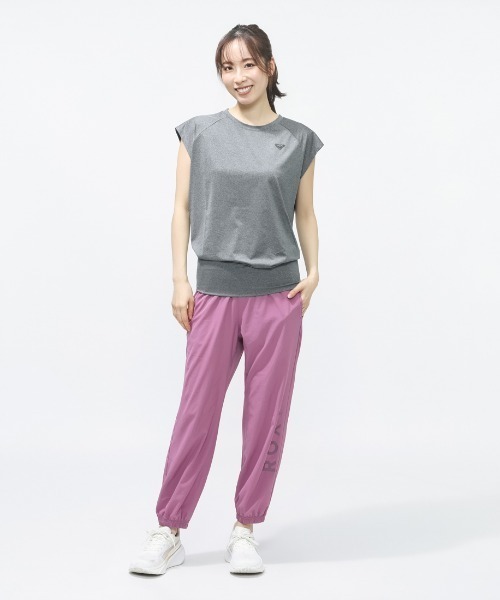 ROXY(ロキシー)の「ロキシー ROXY フィットネス 半袖Tシャツ(Tシャツ/カットソー・レディース・グレー/ブルー・M/L/S)」の4枚目の写真