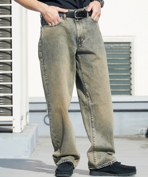Levi's(リーバイス)の「LEVI'S/リーバイス 578 バギージーンズ ブラウン デニムパンツ ジーパン バギーパンツ テーパード 秋 秋服 2026年秋冬(デニムパンツ・メンズ・ライトブラック・30inch/32inch/34inch/36inch)」の17枚目の写真