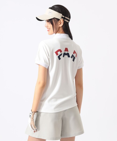 BEAMS GOLF(ビームスゴルフ)の「〈WOMEN〉ORANGE LABEL / PARロゴ ポロシャツ(吸水速乾)(ポロシャツ・レディース・レッド/ホワイト/ネイビー・MEDIUM/LARGE/SMALL)」の2枚目の写真