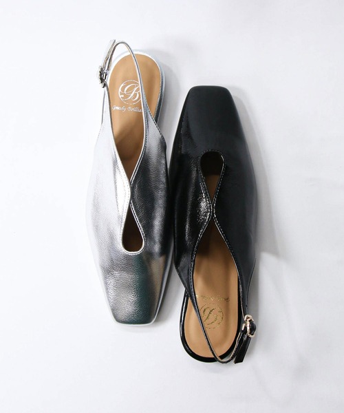 Gready Brilliant（グレディブリリアン）の「エナメルフラットパンプス（パンプス・レディース・シルバー/ブラック・38/37/36）」の22枚目の写真