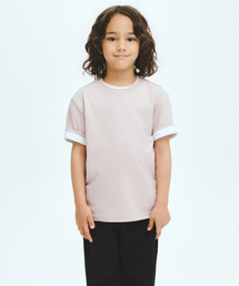 [クールスタンダード] リラックスドクルーネックTシャツ [デザートピンク]
