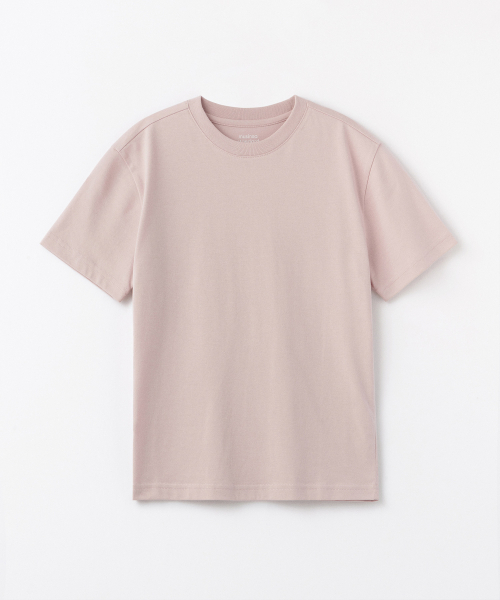 MUSINSA STANDARD KIDS（ムシンサスタンダードキッズ）の「[クールスタンダード] リラックスドクルーネックTシャツ [デザートピンク]（Tシャツ/カットソー・レディース・その他・100/110/120/130/140/150/160）」の4枚目の写真