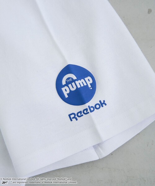 Reebok(リーボック)の「Reebok(リーボック)別注PUMP Tシャツ(Tシャツ/カットソー・メンズ・ホワイト/ベージュ/ダークグレー・XL/L/M/S)」の5枚目の写真