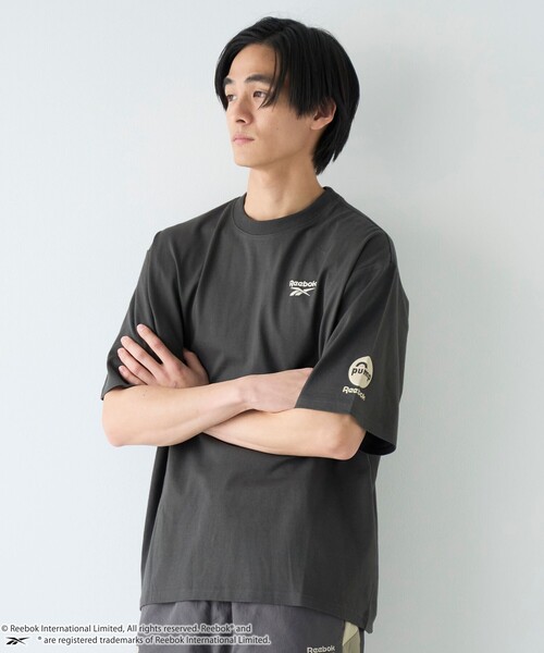 Reebok(リーボック)の「Reebok(リーボック)別注PUMP Tシャツ(Tシャツ/カットソー・メンズ・ホワイト/ベージュ/ダークグレー・XL/L/M/S)」の8枚目の写真
