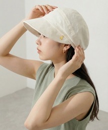 FUNALIVE | 遮光 猫チャーム付きスラブキャスケット(キャスケット)