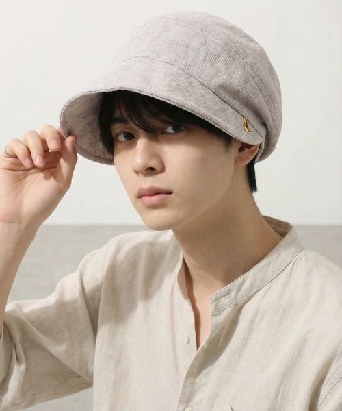 FUNALIVE（ファンアライブ）の「遮光 猫チャーム付きスラブキャスケット（キャスケット・メンズ・アイボリー/ブラック/ブラウン・FREE）」の17枚目の写真