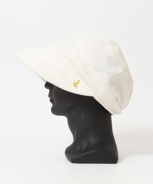 FUNALIVE（ファンアライブ）の「遮光 猫チャーム付きスラブキャスケット（キャスケット・メンズ・アイボリー/ブラック/ブラウン・FREE）」の18枚目の写真