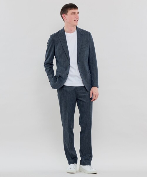 MACKINTOSH LONDON(マッキントッシュ ロンドン)の「【FLEX JERSEY】シルケットラッセルセットアップジャケット(テーラードジャケット・メンズ・ブルー系その他4/ブラウン系その他5/ダークネイビー・42/38/40)」の4枚目の写真