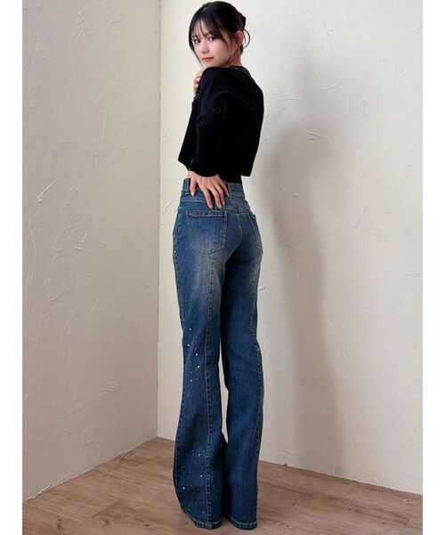 RESEXXY（リゼクシー）の「ラインストーンデニムパンツ（デニムパンツ・レディース・ブルー/ライトブルー・MEDIUM/SMALL）」の9枚目の写真