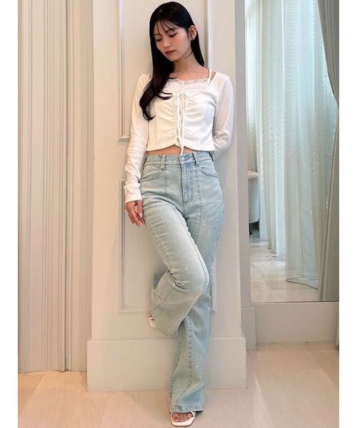 RESEXXY(リゼクシー)の「ラインストーンデニムパンツ(デニムパンツ・レディース・ブルー/ライトブルー・MEDIUM/SMALL)」の18枚目の写真