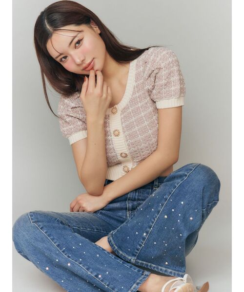 RESEXXY(リゼクシー)の「ラインストーンデニムパンツ(デニムパンツ・レディース・ブルー/ライトブルー・MEDIUM/SMALL)」の19枚目の写真