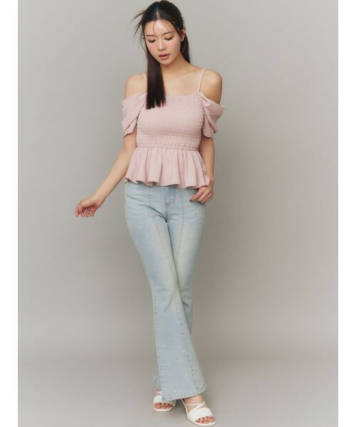 RESEXXY(リゼクシー)の「ラインストーンデニムパンツ(デニムパンツ・レディース・ブルー/ライトブルー・MEDIUM/SMALL)」の21枚目の写真