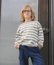 GLOBAL WORK | ヘビロッTEEボーダー長袖/637853(Tシャツ/カットソー)