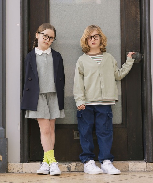 GLOBAL WORK（グローバルワーク）の「ヘビロッTEEボーダー長袖/637853（Tシャツ/カットソー・キッズ・グリーン系その他4/ダークブラウン・140cm/160cm/130cm/150cm）」の14枚目の写真