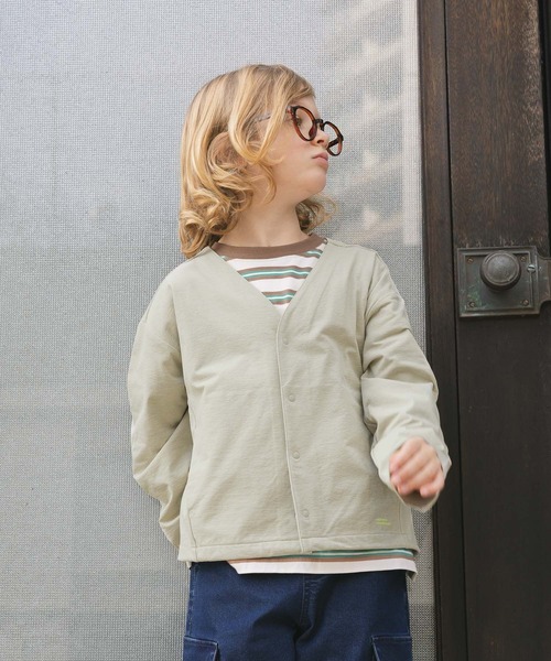 GLOBAL WORK（グローバルワーク）の「ヘビロッTEEボーダー長袖/637853（Tシャツ/カットソー・キッズ・グリーン系その他4/ダークブラウン・140cm/160cm/130cm/150cm）」の21枚目の写真