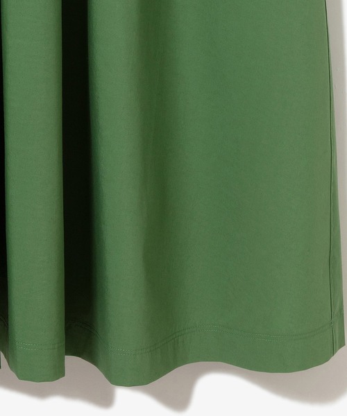 LACOSTE（ラコステ）の「ストレッチタイプライター ギャザー フレアスカート マキシ丈（スカート・レディース・ネイビー/ベージュ/ライトグリーン・38/34/36/40）」の11枚目の写真